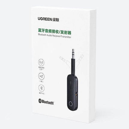 UGREEN Auto Bluetooth 5.0 Auto Transmitter & Receiver met 3.5mm AUX Zwart (Airpods met Playsation 5 Adapter) - VCTparts.nl