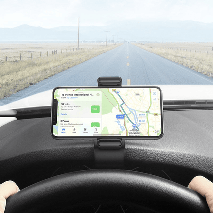 UGREEN Universele Auto Klemmende Telefoonhouder 360° Draaibaar Dashboard Zwart - VCTparts.nl