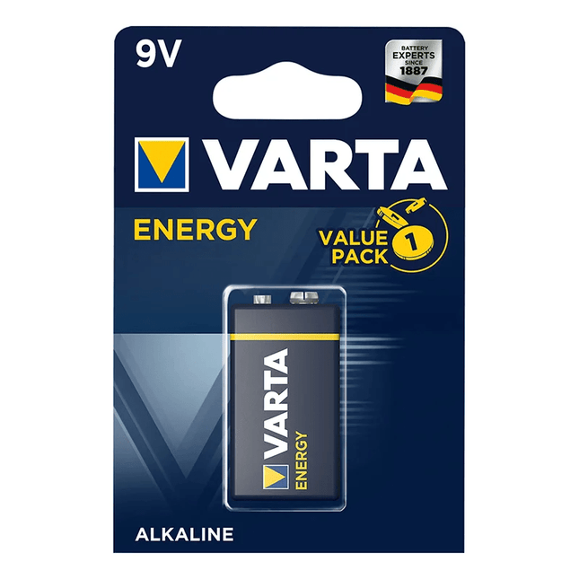 Varta Energy Alkaline Batterij 9V Blokbatterij in Blister