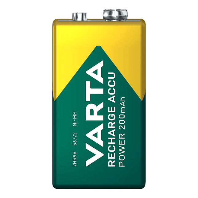 Varta Oplaadbare Power Batterij 9V 200 mAh in Blister Recharge Accu