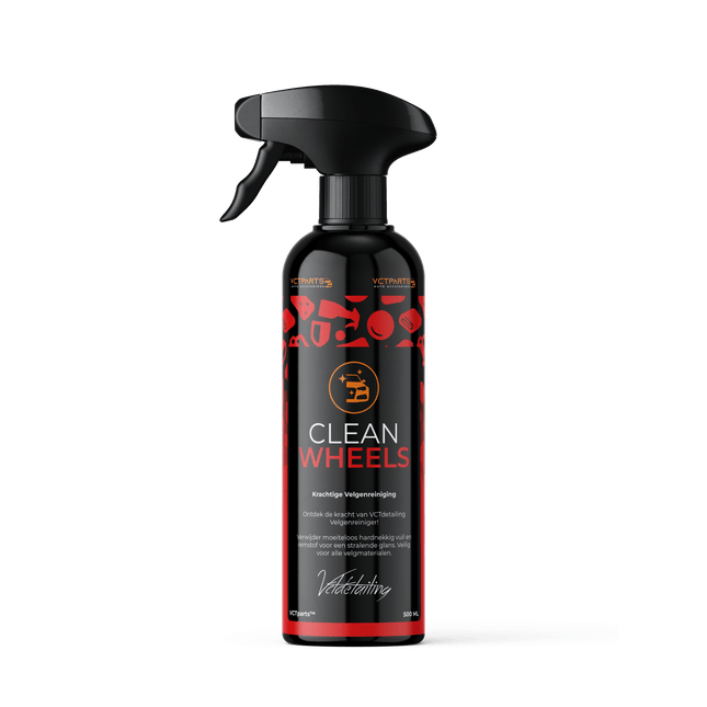 Clean Wheels Premium Velgenreiniger 500ML Krachtig Tegen Vuil voor een Glanzend Resultaat - VCTparts.nl