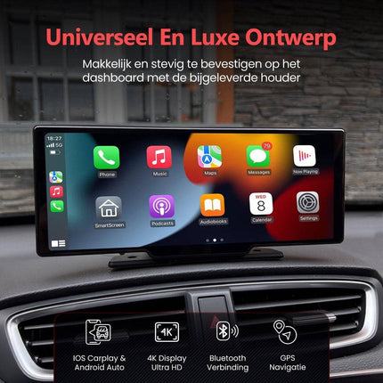 10-inch draadloos navigatiesysteem met Apple CarPlay en Android Auto - VCTparts.nl