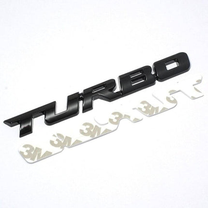 3D Turbo Sticker Logo Embleem - Goud - VCTparts.nl