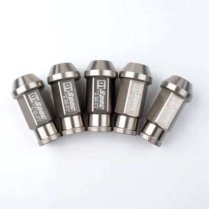 Aluminium Moeren (set 20 stuks) - M12x1.5 Schroefdraad 30mm Grijs [Lug Nuts Legering JDM  Autorace] - VCTparts.nl