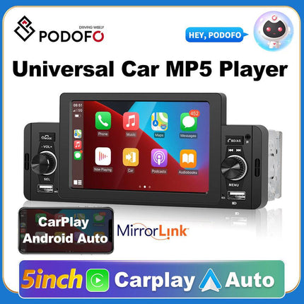 Android Auto Built -in Radio Player Digital LED Display