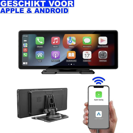 Apple Carplay Navigatiesysteem Smart Touchscreen Scherm Beeldscherm 10inch Zwart - VCTparts.nl