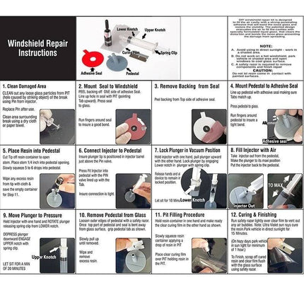 Auto Voorruit Raam Glas Barst Reparatie Kit Vloeistof - VCTparts.nl