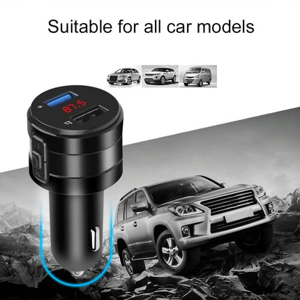 Bluetooth FM Transmitter / Car Kit / Autolader / Muziek / GSM lader Zwart - VCTparts.nl