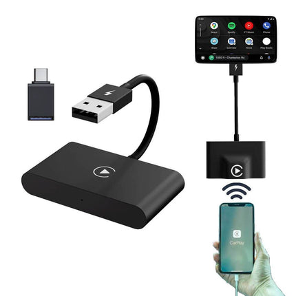 Adaptateur USB sans fil de voitures adapté à Apple Carplay - Connect sans fil - 2023 Modèle renouvelé