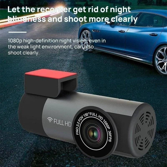 Dashcam 1080P Recorder 150 ° Dvr High-Definition Nachtzicht met Wifi Grijs - VCTparts.nl