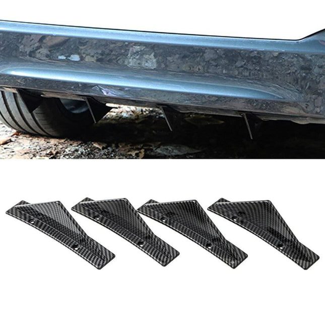 Diffuser Haaienvin Achterbumper spoiler - Boog Carbon (set) - VCTparts.nl