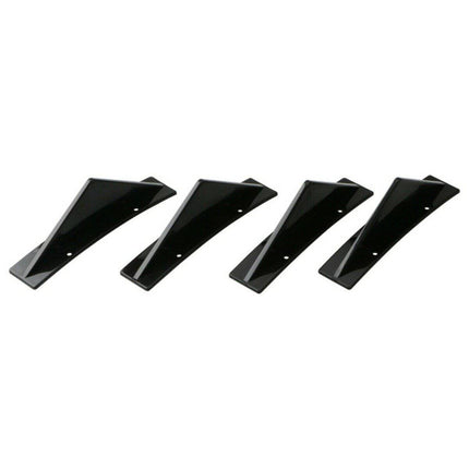 Diffuser Haaienvin Achterbumper spoiler - Boog Zwart (set) - VCTparts.nl