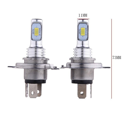 Dimlicht LED H4 8000k ijsblauw (set)  [ijsblauwe koplampen - ijsblauwe Dimlichten] - VCTparts.nl