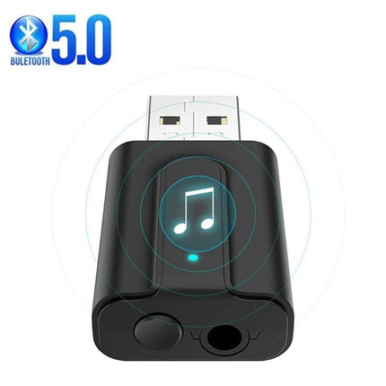 Draadloze Bluetooth USB Transmitter met AUX Aansluiting - VCTparts.nl