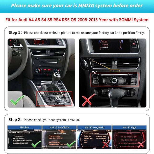 Draadloze CarPlay & Android Auto Adapter Module – Voor Audi MMI3G-systeem - VCTparts.nl