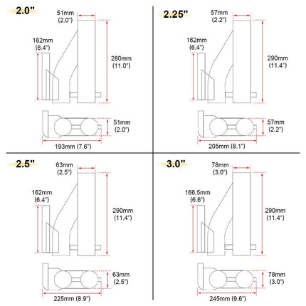 Système de soupape d'échappement électrique 225 pouces 57 mm Ø Bypass universellement sans fil avec tuyau de télécommande avec soupape