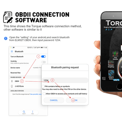 ELM327 OBD2 Diagnose Scanner WiFi [OBD II - IOS & Android) - VCTparts.nl