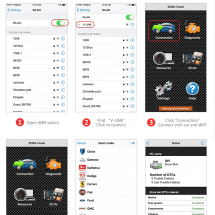 ELM327 OBD2 Diagnose Scanner WiFi [OBD II - IOS & Android) - VCTparts.nl