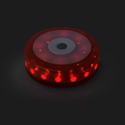 Magnetische Waarschuwings-disk schijf 16+8 LED Oranje - VCTparts.nl