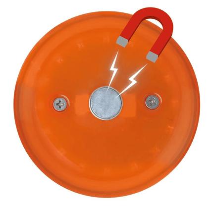 Magnetische Waarschuwings-disk schijf 16+8 LED Oranje - VCTparts.nl