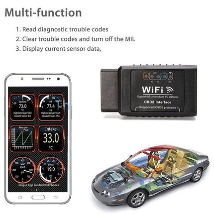 OBD2 ELM327 Diagnose Scanner WiFi Uitlezen [OBD II - IOS & Android) - VCTparts.nl