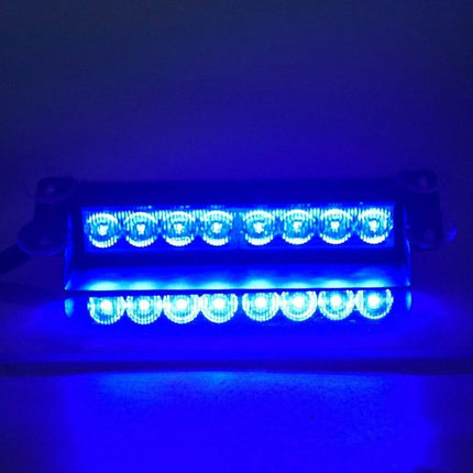 Raamflitser Blauw Led Stroboscoop Zwaailicht met Zuignappen en 12V Plug - VCTparts.nl