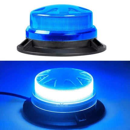 Stroboscoop Zwaailicht Magnetische Waarschuwingslamp 12/24V IP56 Blauw - VCTparts.nl