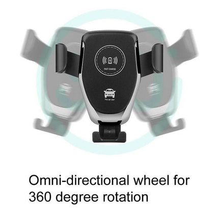 Telefoonhouder Ventilatierooster met Qi Snellader - VCTparts.nl