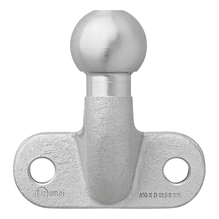 Trekhaakkogel Zwart Haaks D172kN S210kg Bumpertrekhaak zilver - VCTparts.nl