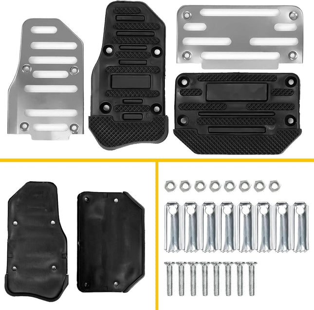 Universele Voetpedaal Auto Pedalen Aluminium Sierstukjes Automaat [Rem - Gas] - VCTparts.nl