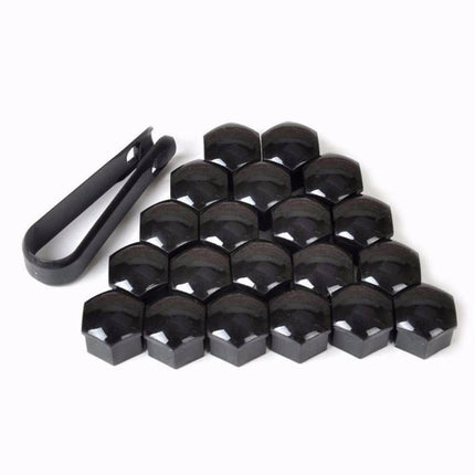 Zwarte Wielbout Wielmoer Doppen Beschermende Afdekkapjes 20 stuks - 17mm (set) - VCTparts.nl