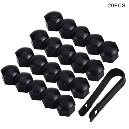 Zwarte Wielbout Wielmoer Doppen Beschermende Afdekkapjes 20 stuks - 21mm (set) - VCTparts.nl